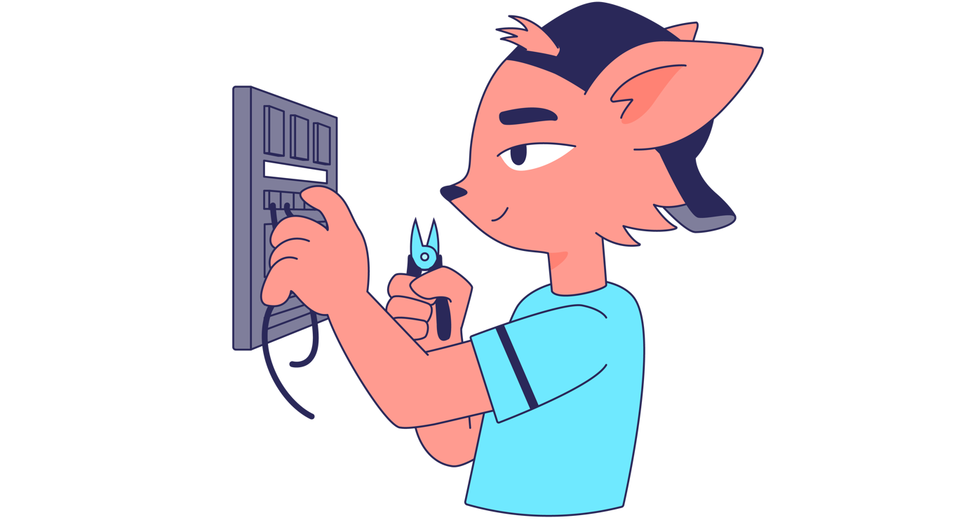 En tegneserie av en person En tegneserie av en person